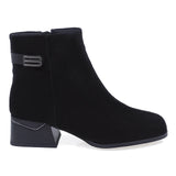 Ghete Dama Elegante Anna Viotti Piele Intoarsa D112-GAW2572 Negru