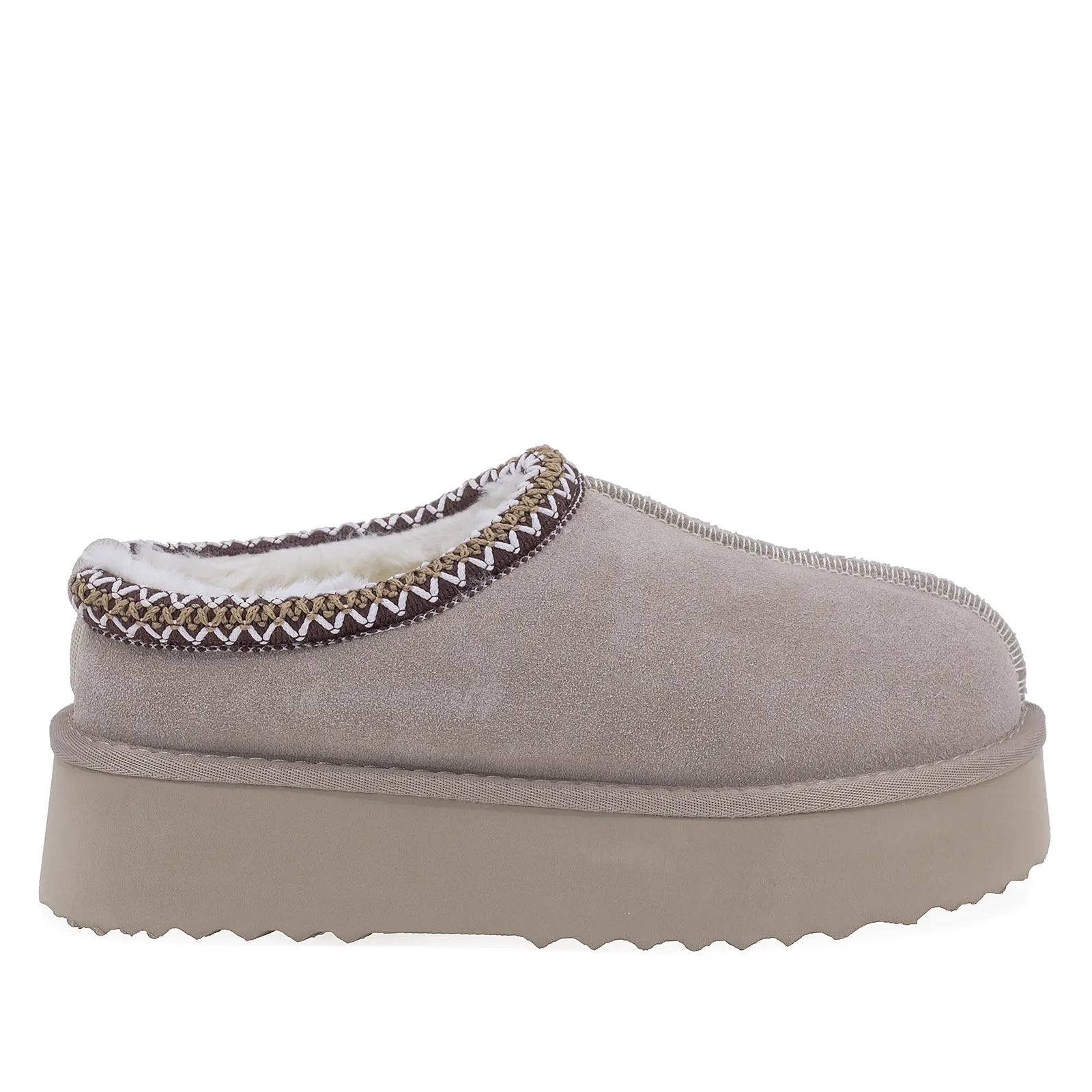 Papuci Dama Casual Anna Viotti Piele Intoarsa D113-BERDUN DB Gri