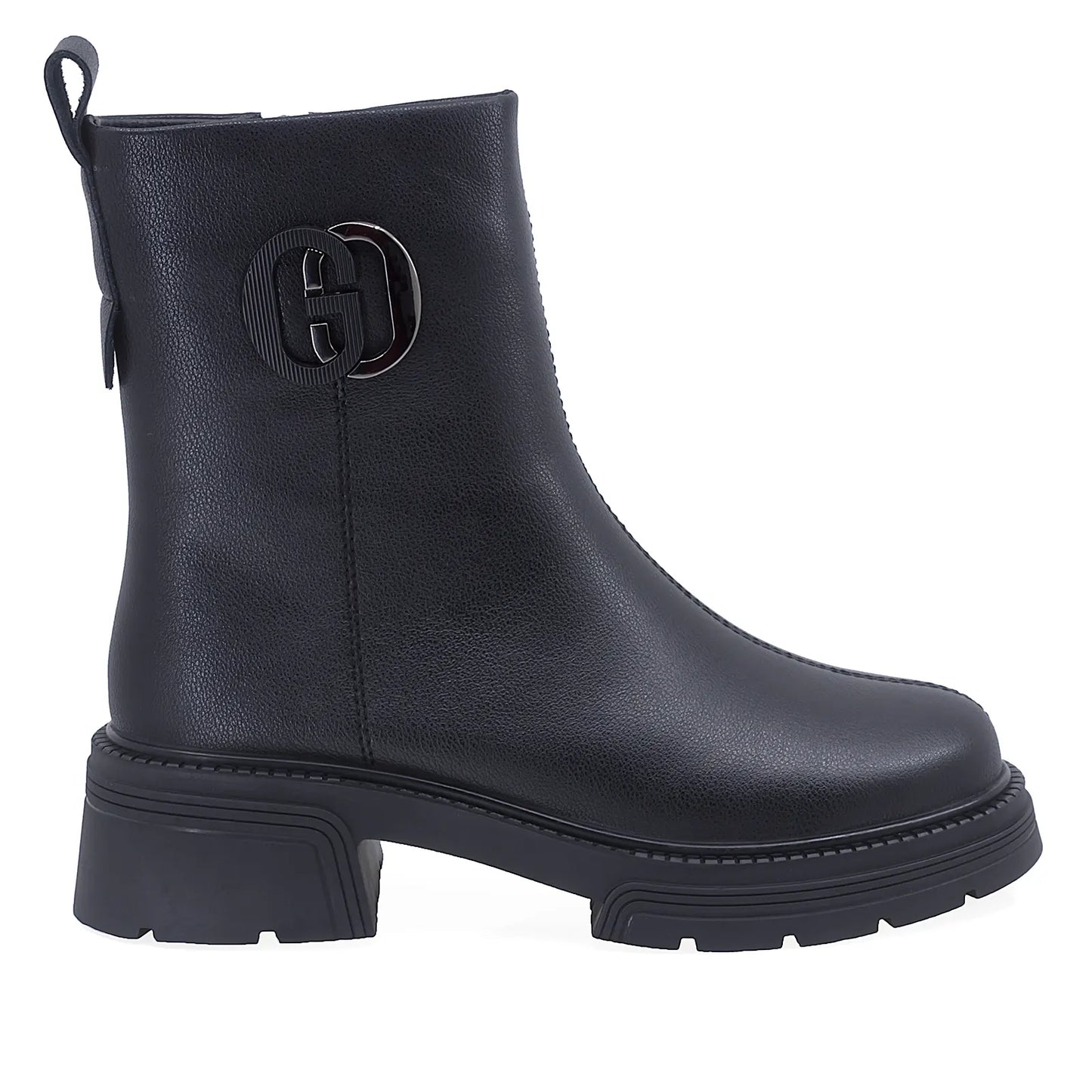 Ghete Dama Casual Anna Viotti Piele Naturala D106-M126-M556 Negru