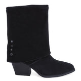 Ghete Dama Casual Anna Viotti Piele Intoarsa D115-SHN2380-29R Negru