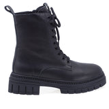 Ghete Dama Casual Anna Viotti Piele Naturala D30-118 Negru