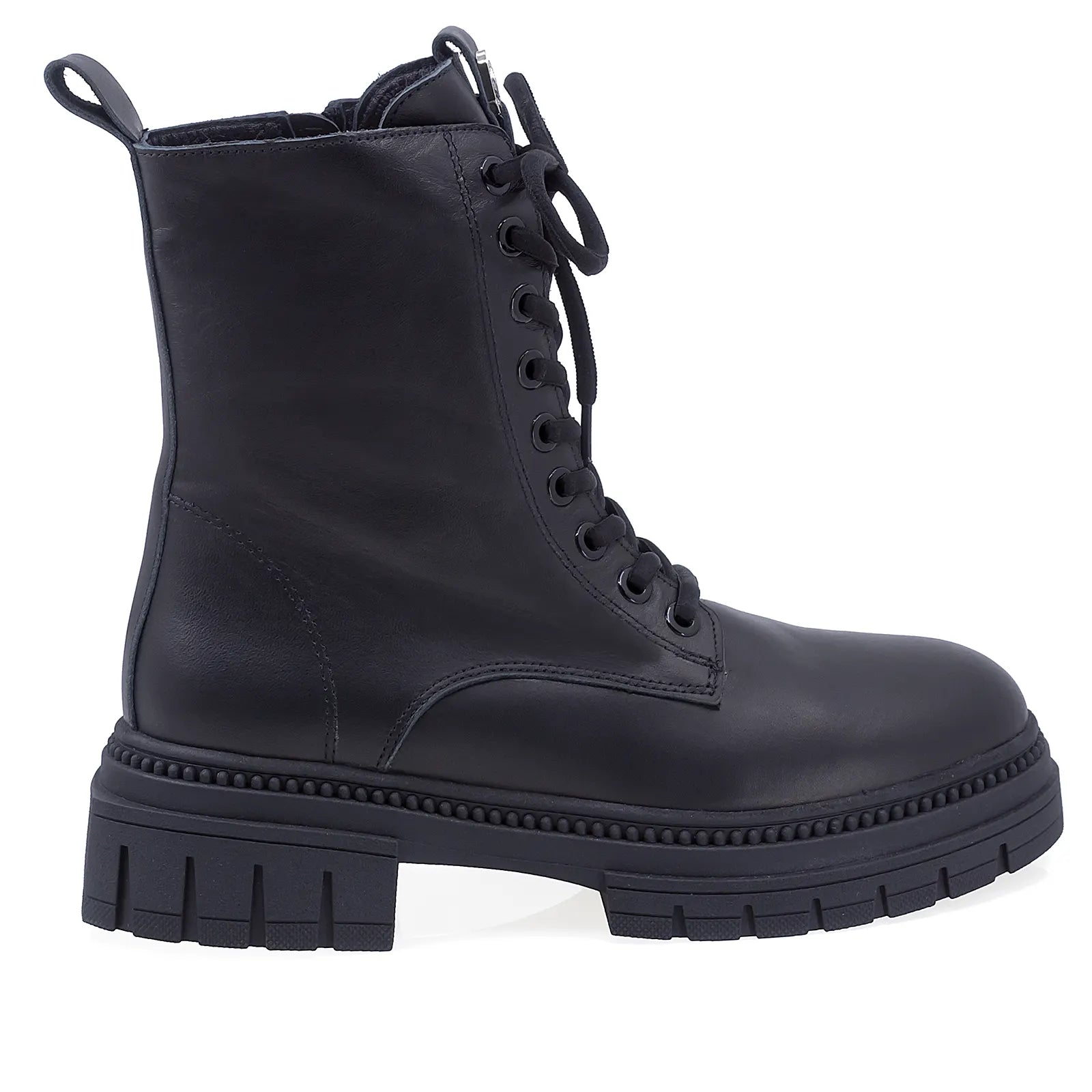 Ghete Dama Casual Anna Viotti Piele Naturala D30-118 Negru