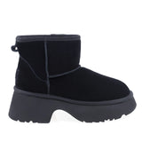 Ghete Dama Casual Anna Viotti Piele Intoarsa D113-7 Negru