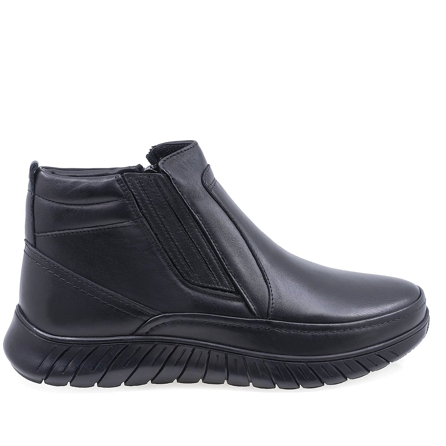 Ghete barbati casual Goretti piele naturala B64-1942 negru