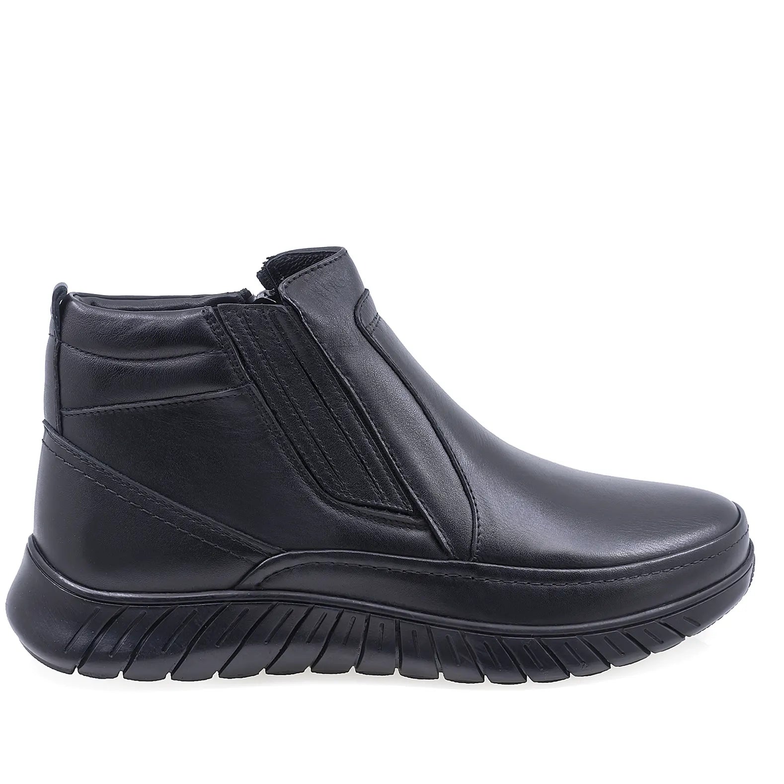 Ghete barbati casual Goretti piele naturala B64-1942 negru