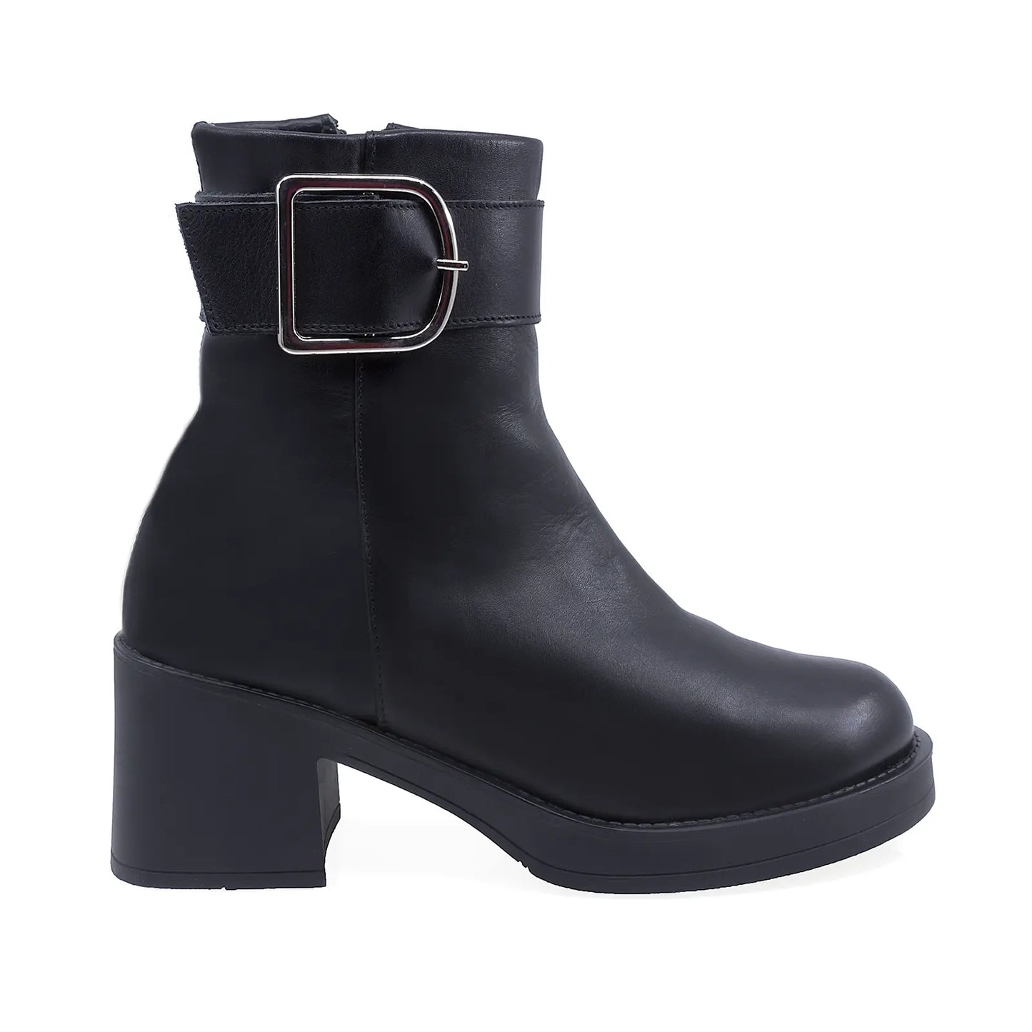 Ghete Dama Casual Anna Viotti Piele Naturala D44-4640B Negru