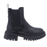 Ghete Dama Casual Anna Viotti Piele Naturala D44-4630 Negru