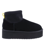 Ghete Dama Casual Anna Viotti Piele Intoarsa D113-9 Negru