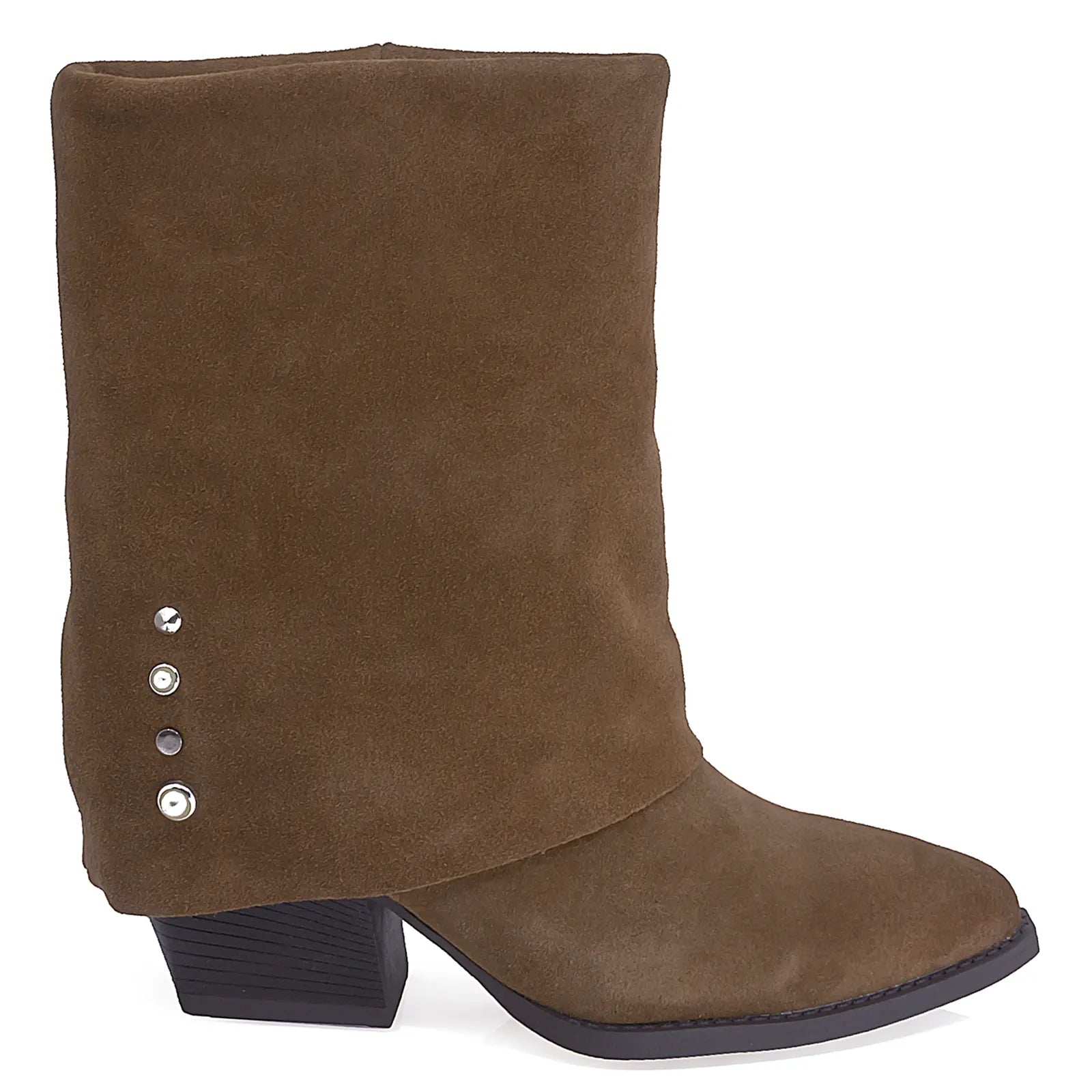 Ghete Dama Casual Anna Viotti Piele Intoarsa D115-SHN2380-29R Camel