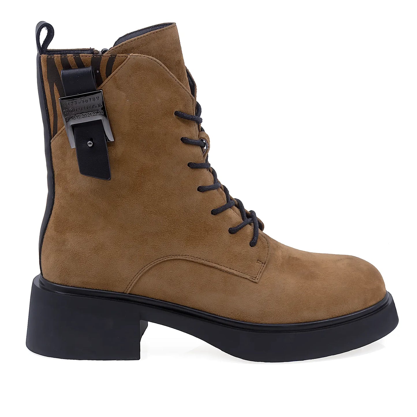 Ghete Dama Casual Anna Viotti Piele Intoarsa D105-1601R-LV2180-Z228-Z229-NT-01 Camel