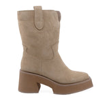 Ghete Dama Casual Anna Viotti Piele Intoarsa D107-PV4305B-Z38796-R-5 Taupe