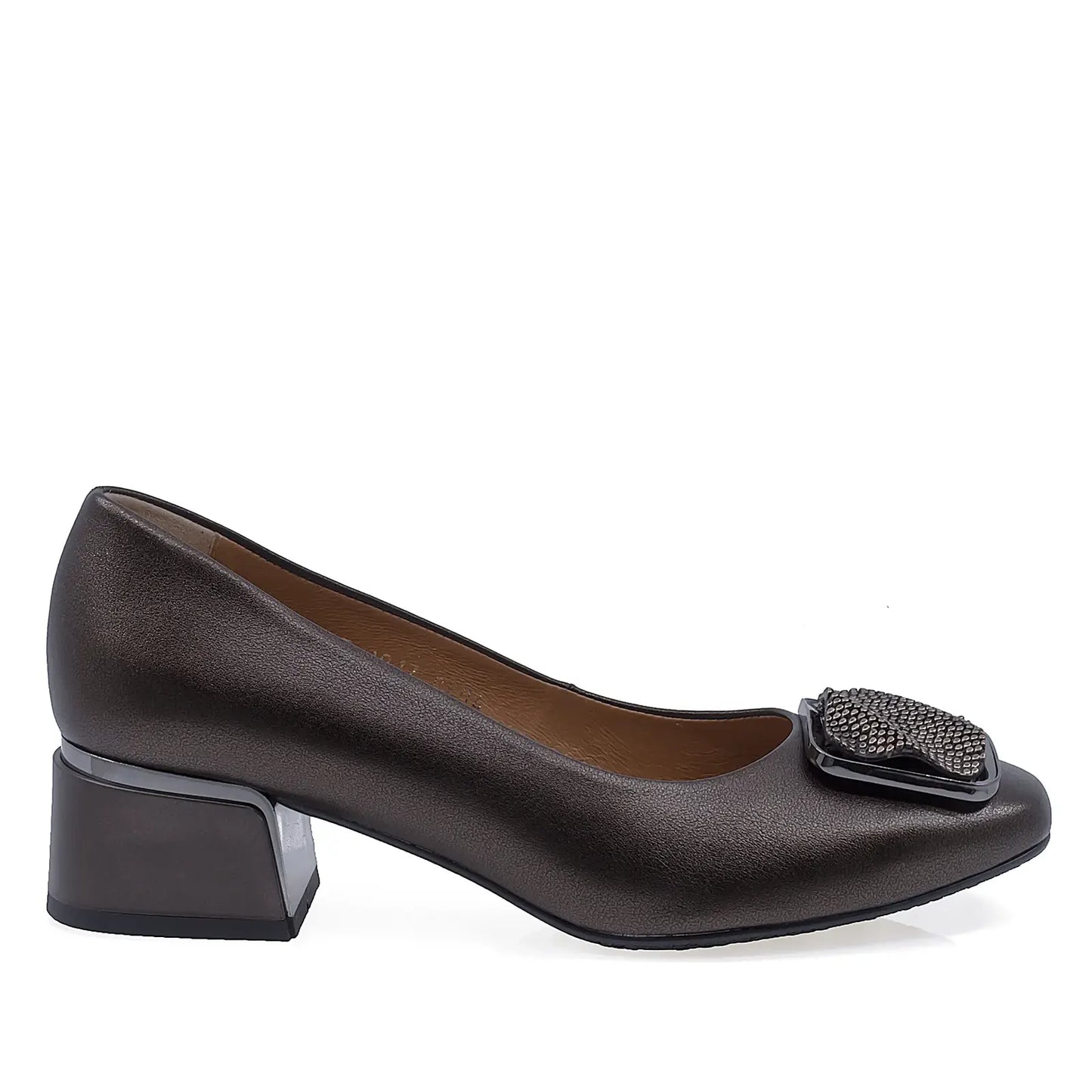 Pantofi dama eleganti Anna Viotti piele naturala D2917 maro