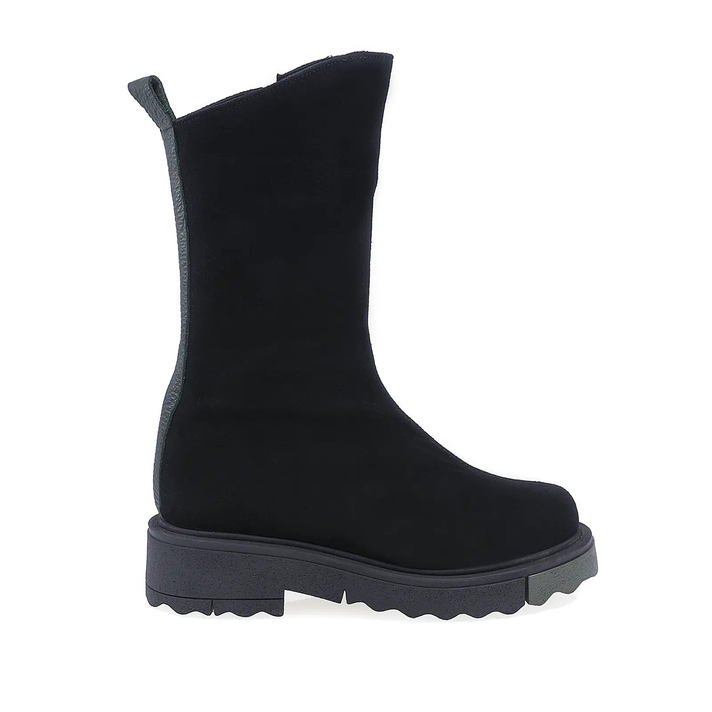 Ghete Dama Casual Anna Viotti Piele Intoarsa D44-4448 Negru