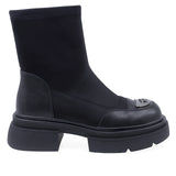 Ghete Dama Casual Anna Viotti Stretch D106-F10372-C7286-3 Negru