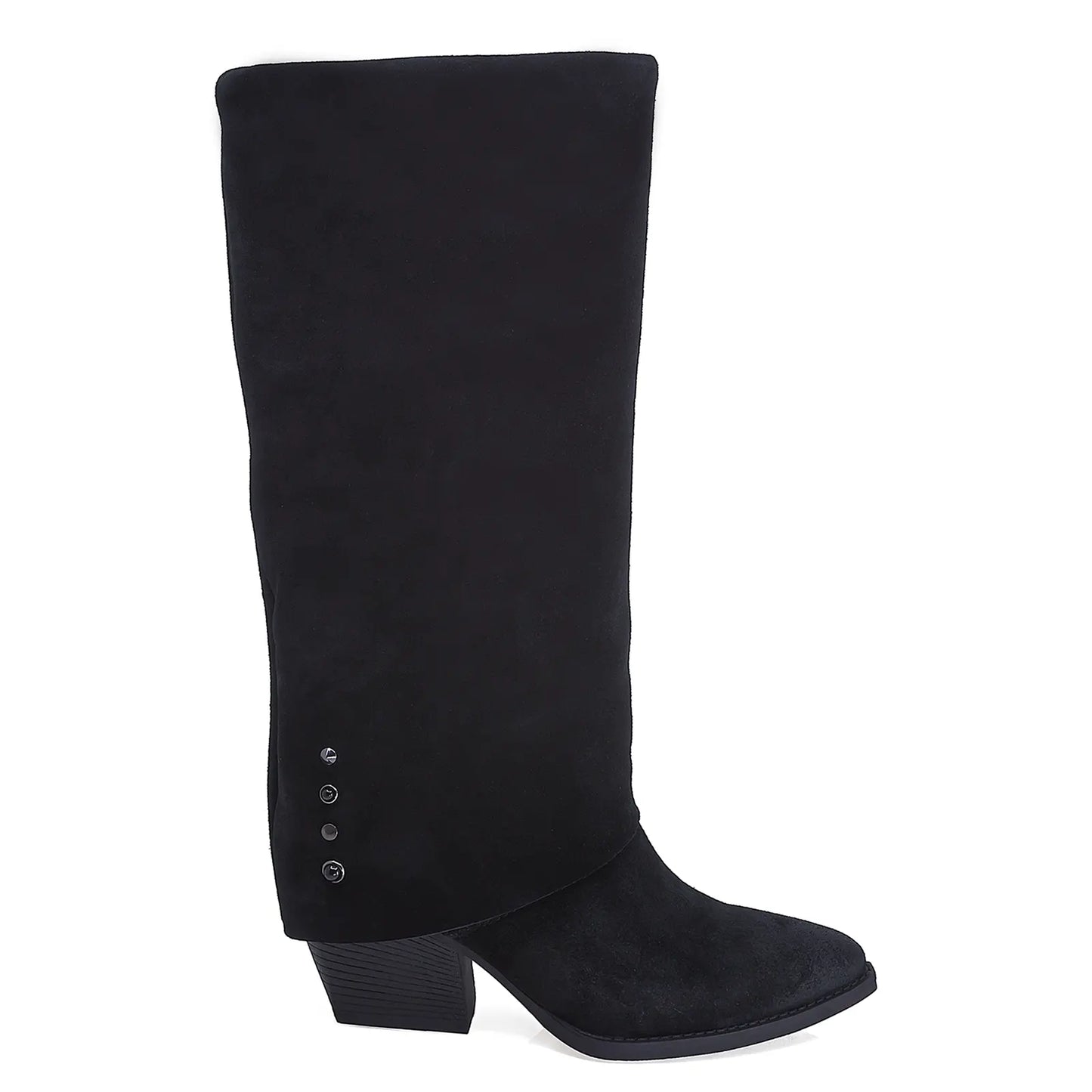 Cizme Dama Casual Anna Viotti Piele Intoarsa D115-SHN2380-32R Negru