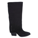 Cizme Dama Casual Anna Viotti Piele Intoarsa D115-SHN2380-32R Negru