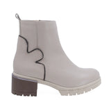 Ghete Dama Casual Anna Viotti Piele Naturala D2742 Bej