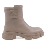 Ghete Dama Casual Anna Viotti Piele Naturala D106-F10503-A910-1 Cappuccino