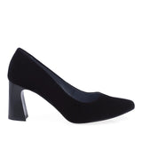 Pantofi dama eleganti Anna Viotti piele intoarsa D2889 negru