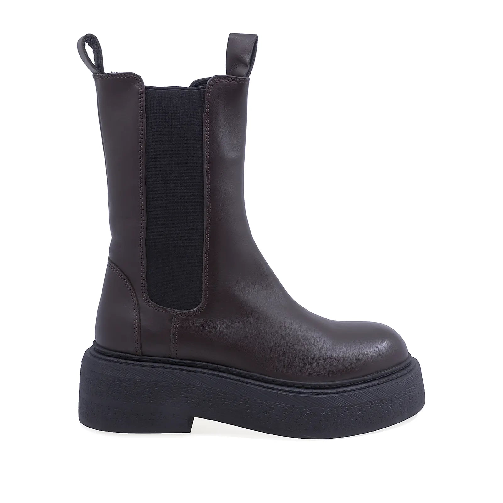 Ghete Dama Casual Anna Viotti Piele Naturala D15-08328-20-22 Maro