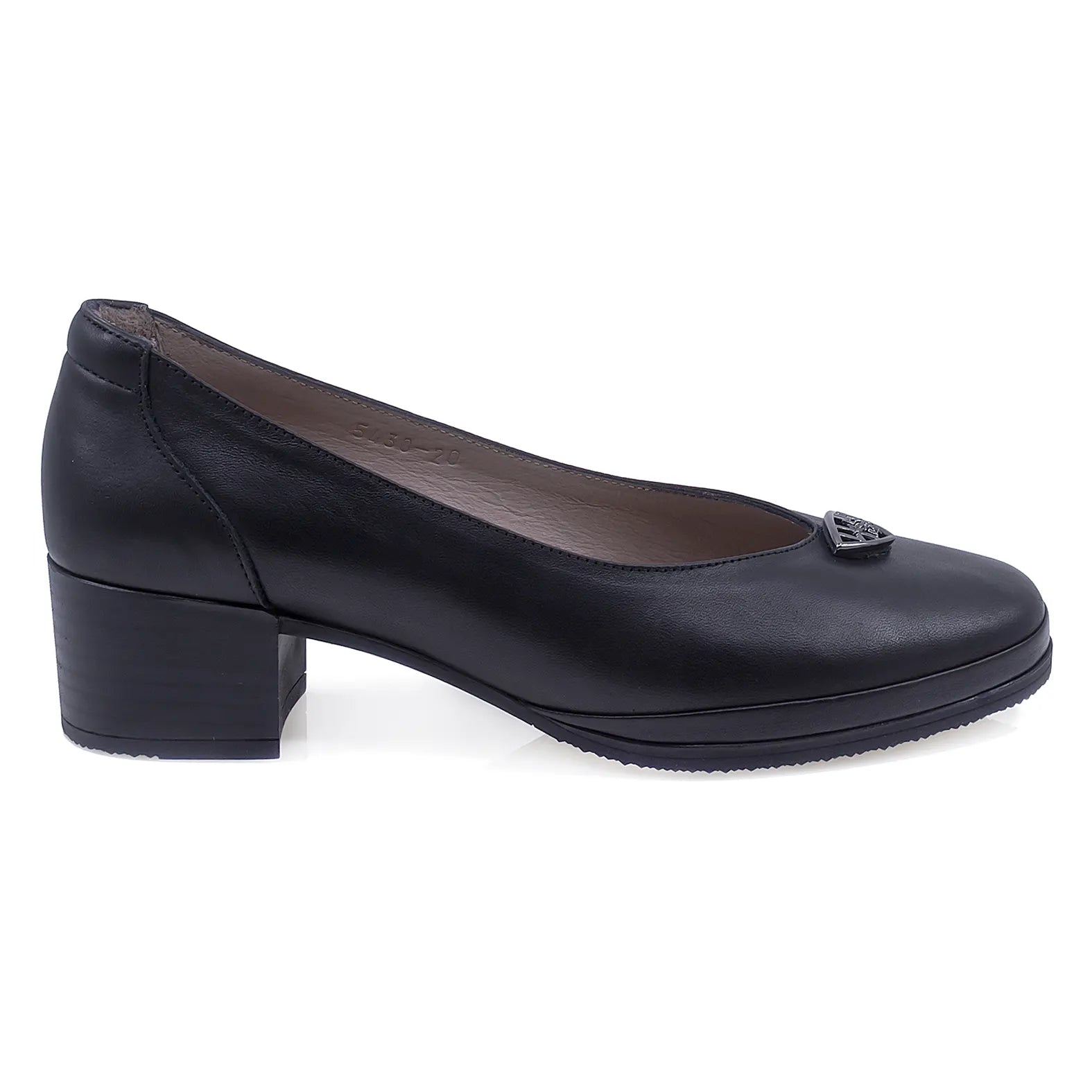 Pantofi Dama Casual Anna Viotti Piele Naturala D50-5430 Negru