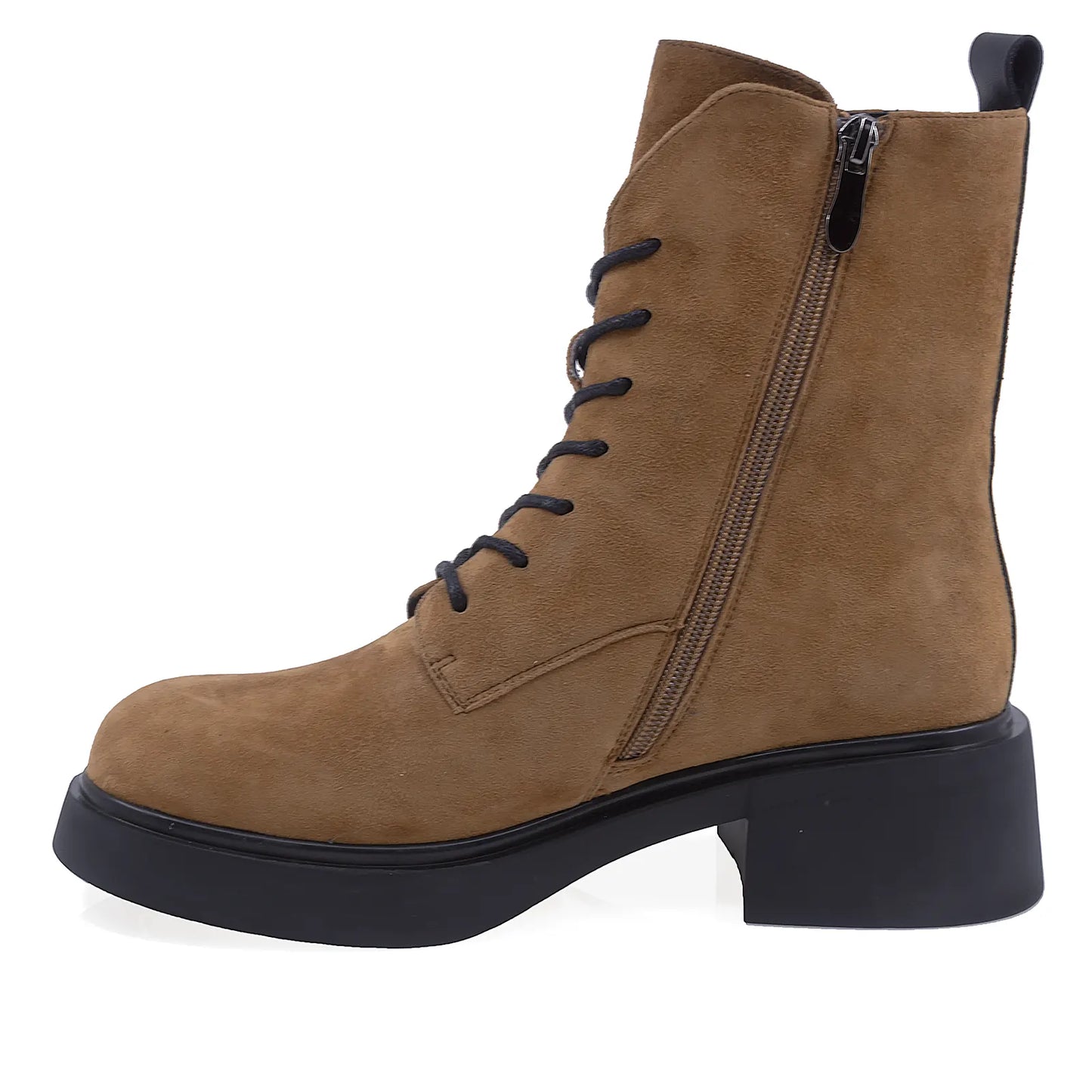 Ghete Dama Casual Anna Viotti Piele Intoarsa D105-1601R-LV2180-Z228-Z229-NT-01 Camel