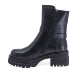 Ghete Dama Casual Anna Viotti Piele Naturala D112-GAW2512 Negru