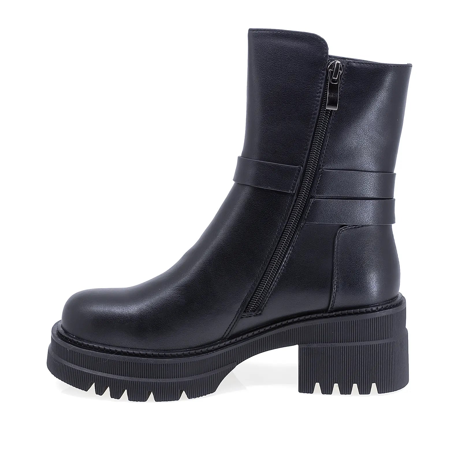 Ghete Dama Casual Anna Viotti Piele Naturala D112-GAW2512 Negru