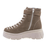 Ghete Dama Casual Anna Viotti Piele Intoarsa D44-578B Caffe