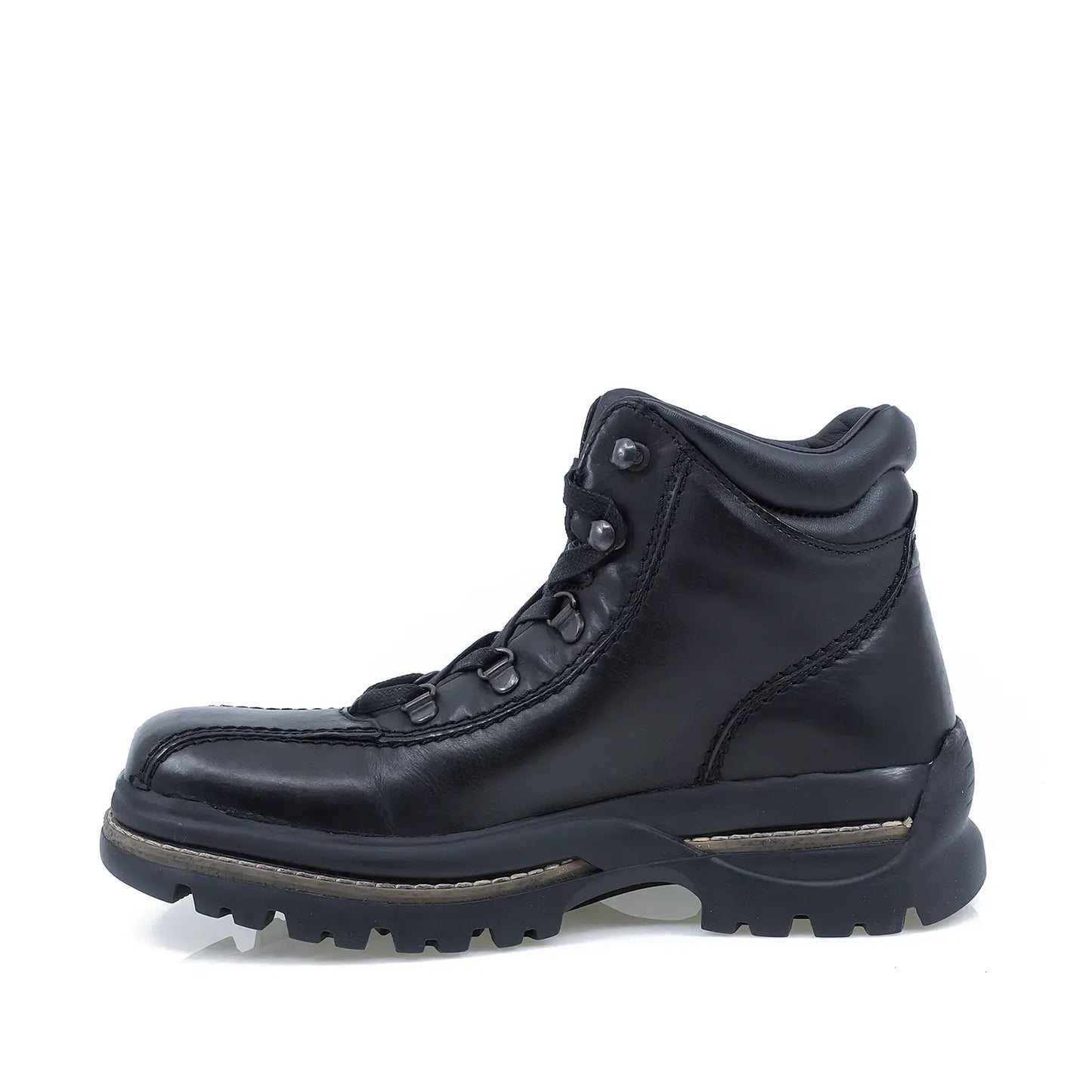 Ghete barbati casual Bontimes piele naturala B745 negru