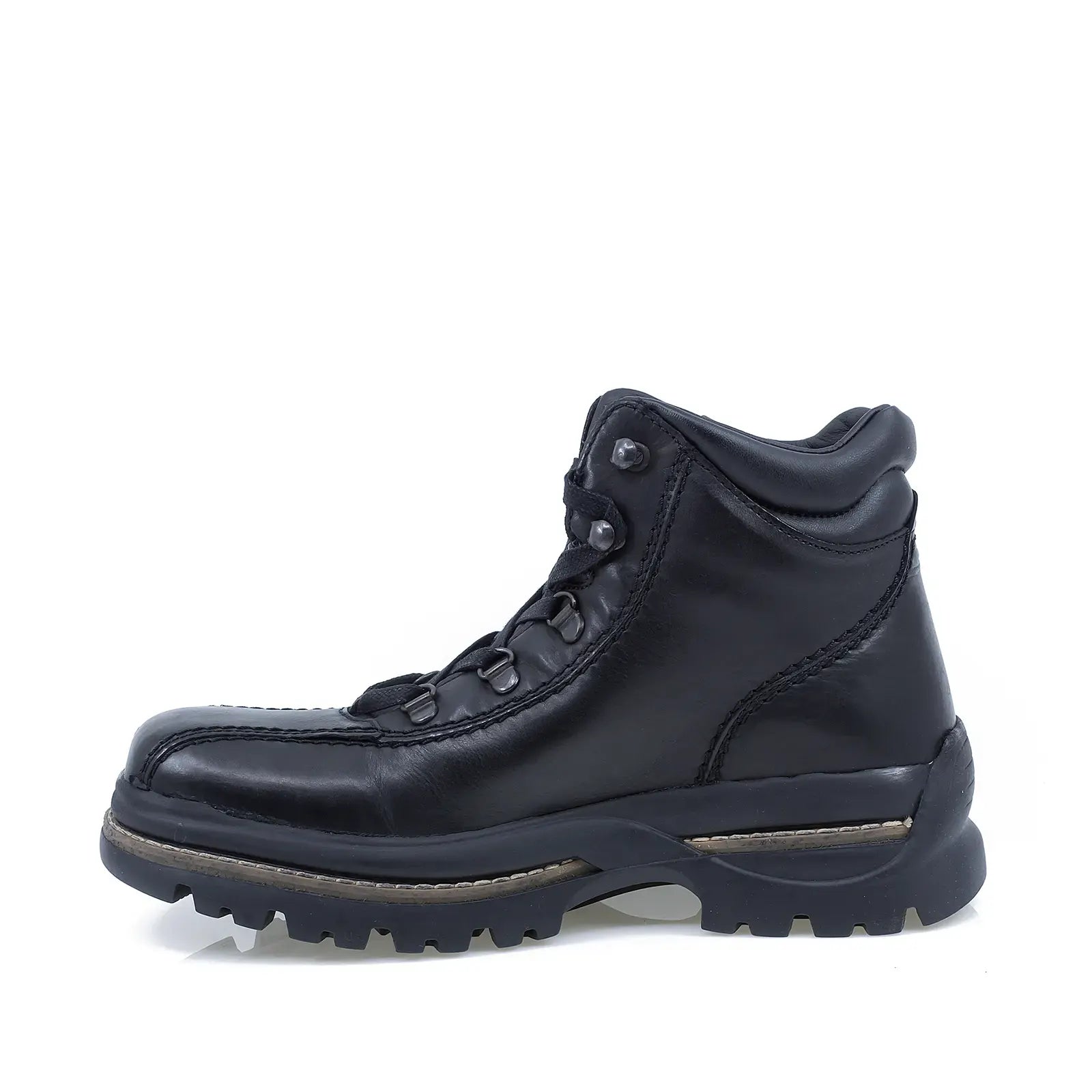 Ghete barbati casual Bontimes piele naturala B745 negru