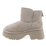 Ghete Dama Casual Anna Viotti Piele Intoarsa D114-KH4B08-6 Bej