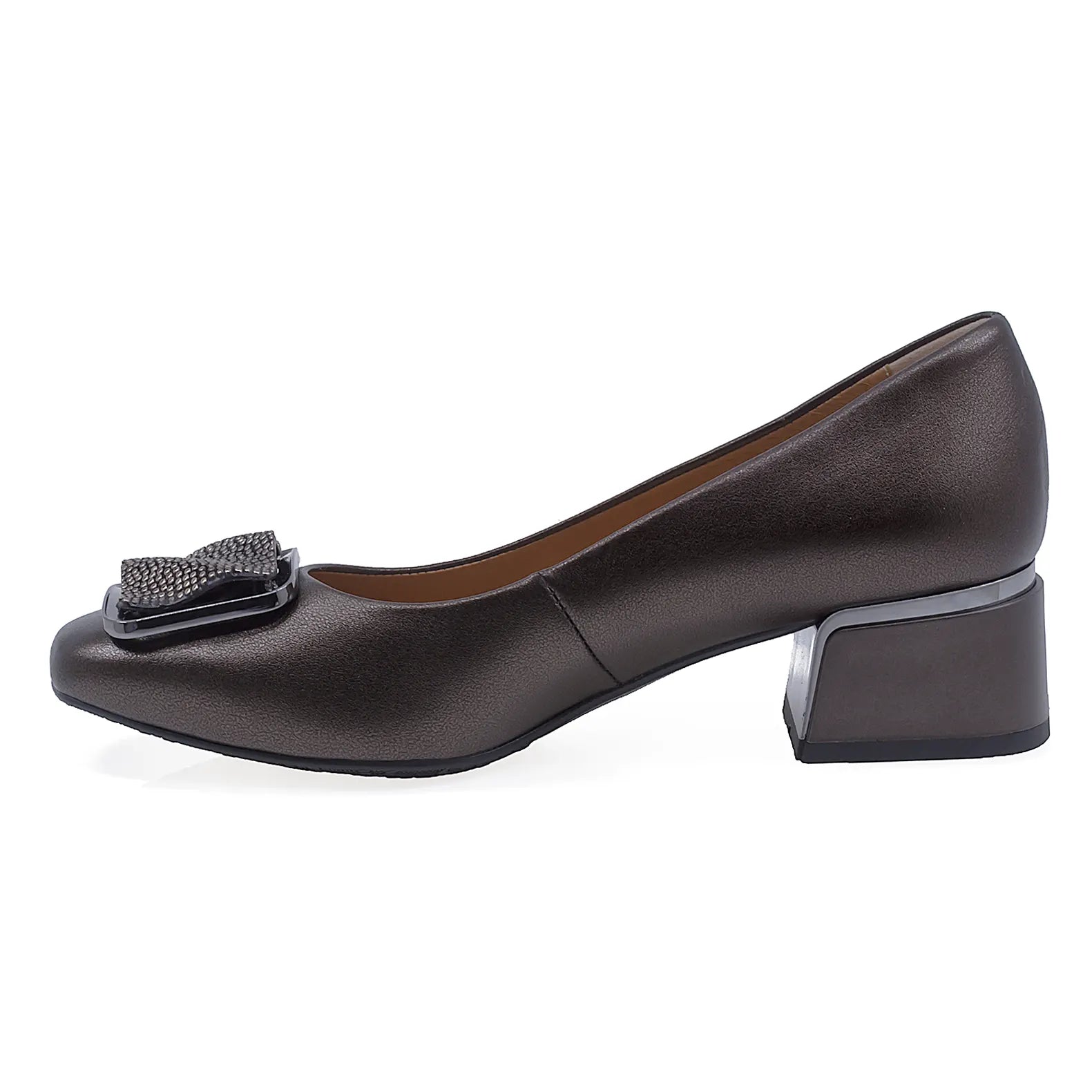 Pantofi dama eleganti Anna Viotti piele naturala D2917 maro