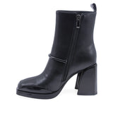 Ghete Dama Elegante Anna Viotti Piele Naturala D107-PH3145-B83086-R-4 Negru