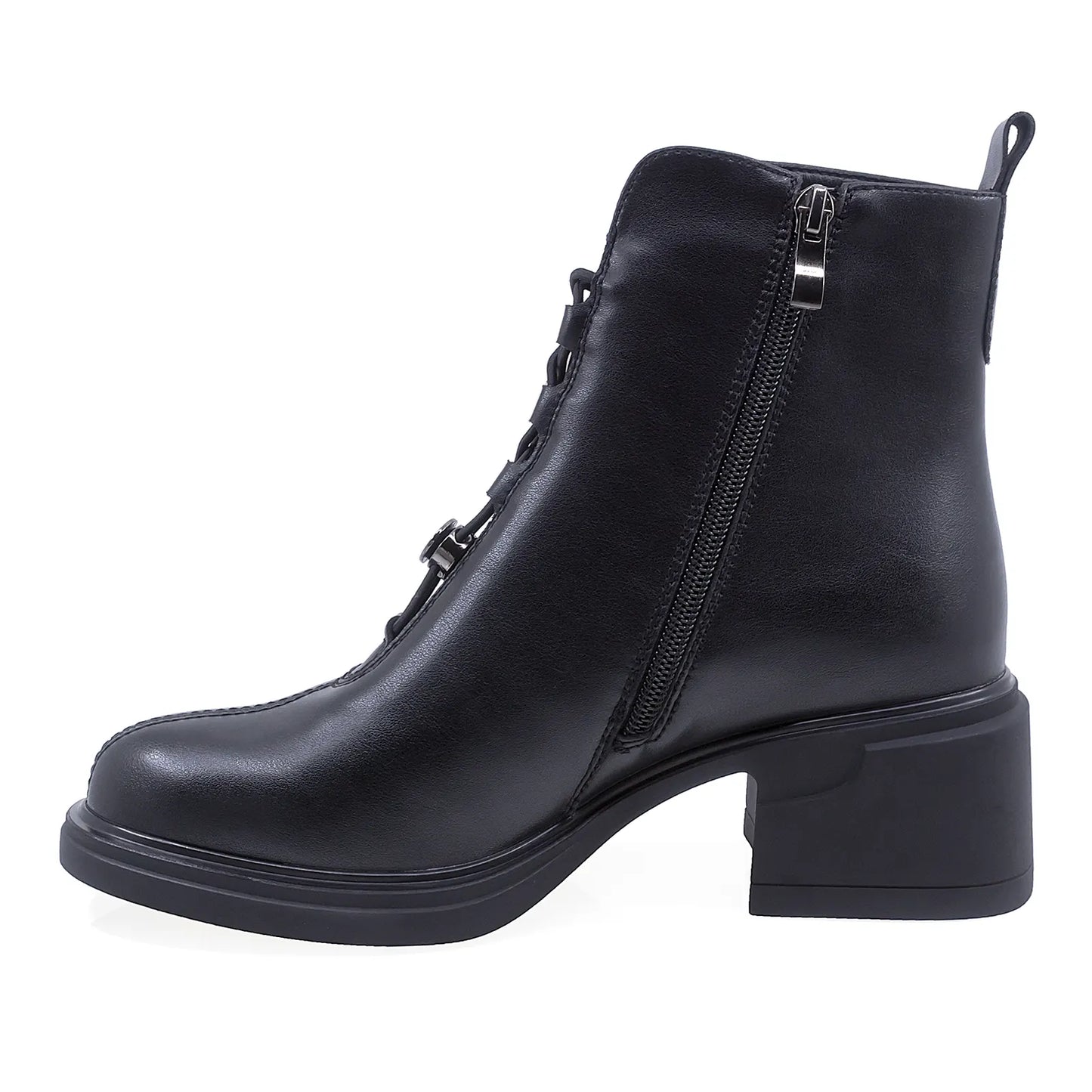 Ghete Dama Casual Anna Viotti Piele Naturala D106-F11239-A602-2 Negru