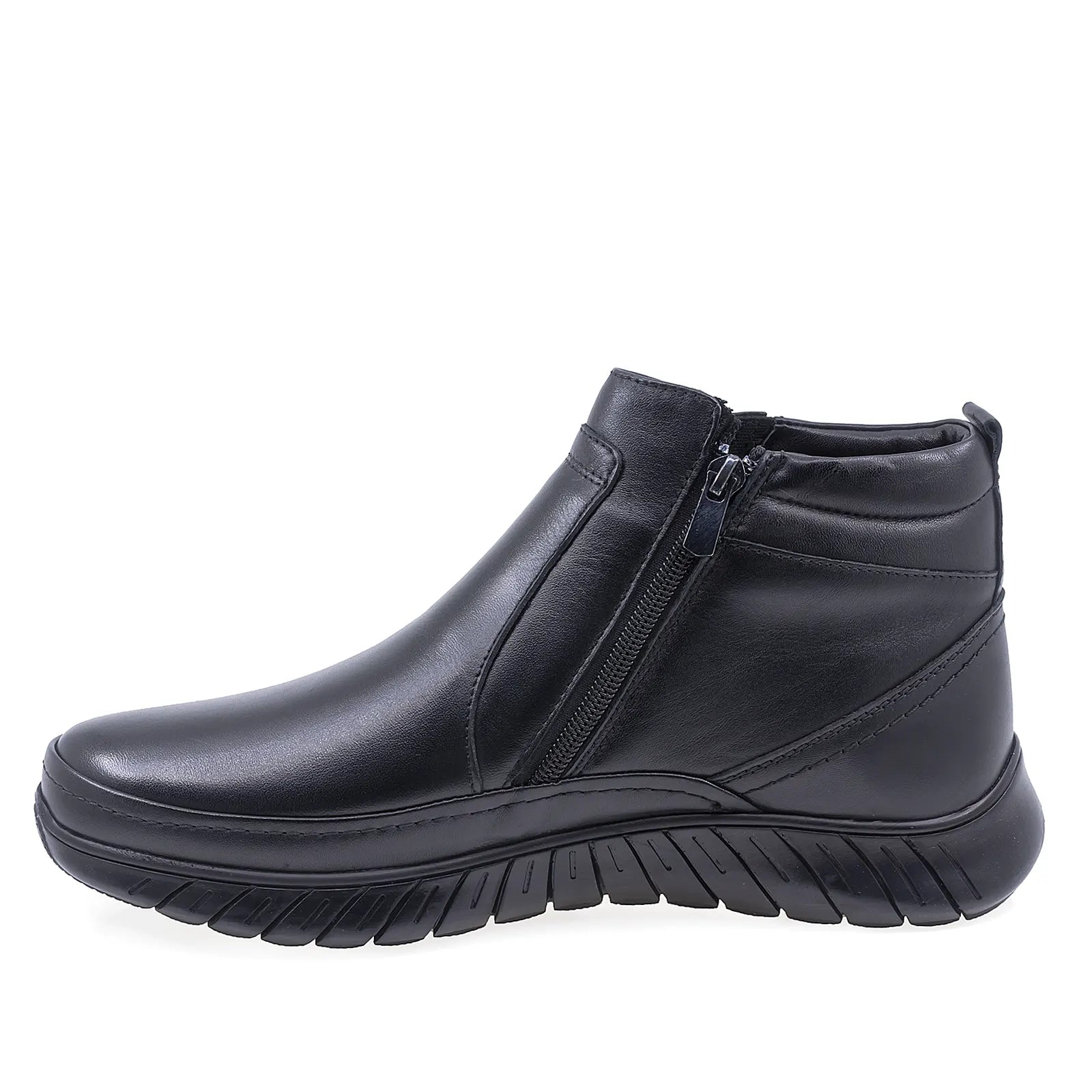 Ghete barbati casual Goretti piele naturala B64-1942 negru