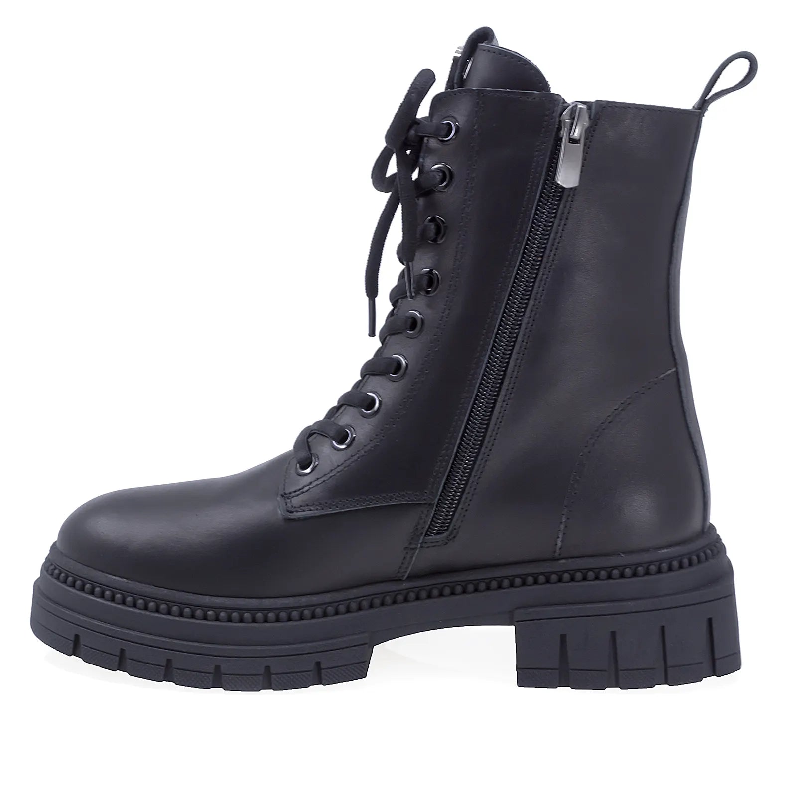 Ghete Dama Casual Anna Viotti Piele Naturala D30-118 Negru