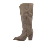 Cizme Dama Casual Anna Viotti Piele Intoarsa D113-29801 Taupe