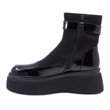 Ghete Dama Casual Anna Viotti Piele Lacuita D106-F8365-C5966-12 Negru