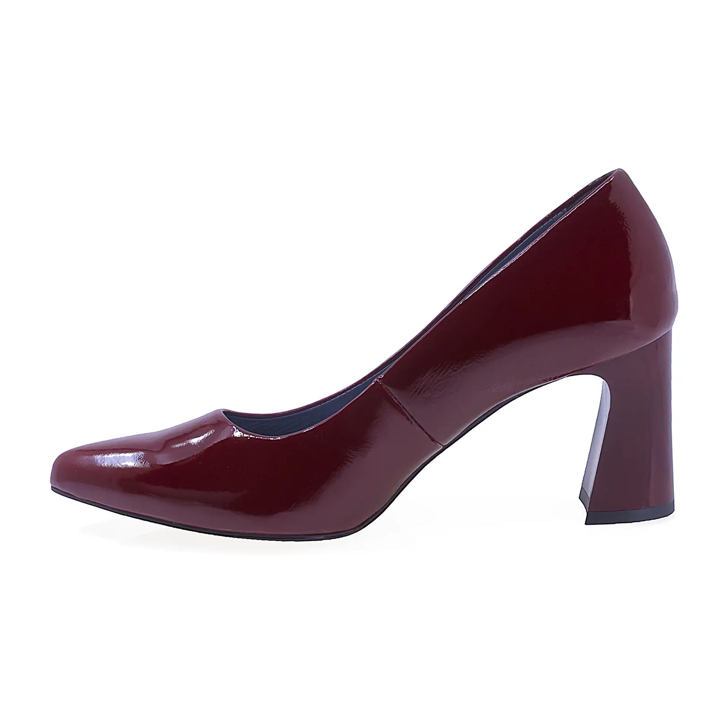 Pantofi dama eleganti Anna Viotti piele lacuita D2889 bordo