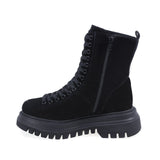 Ghete Dama Casual Anna Viotti Piele Intoarsa D44-4404 Negru