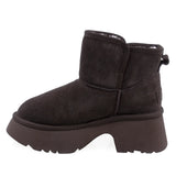 Ghete Dama Casual Anna Viotti Piele Intoarsa D114-KH4B08-6 Maro