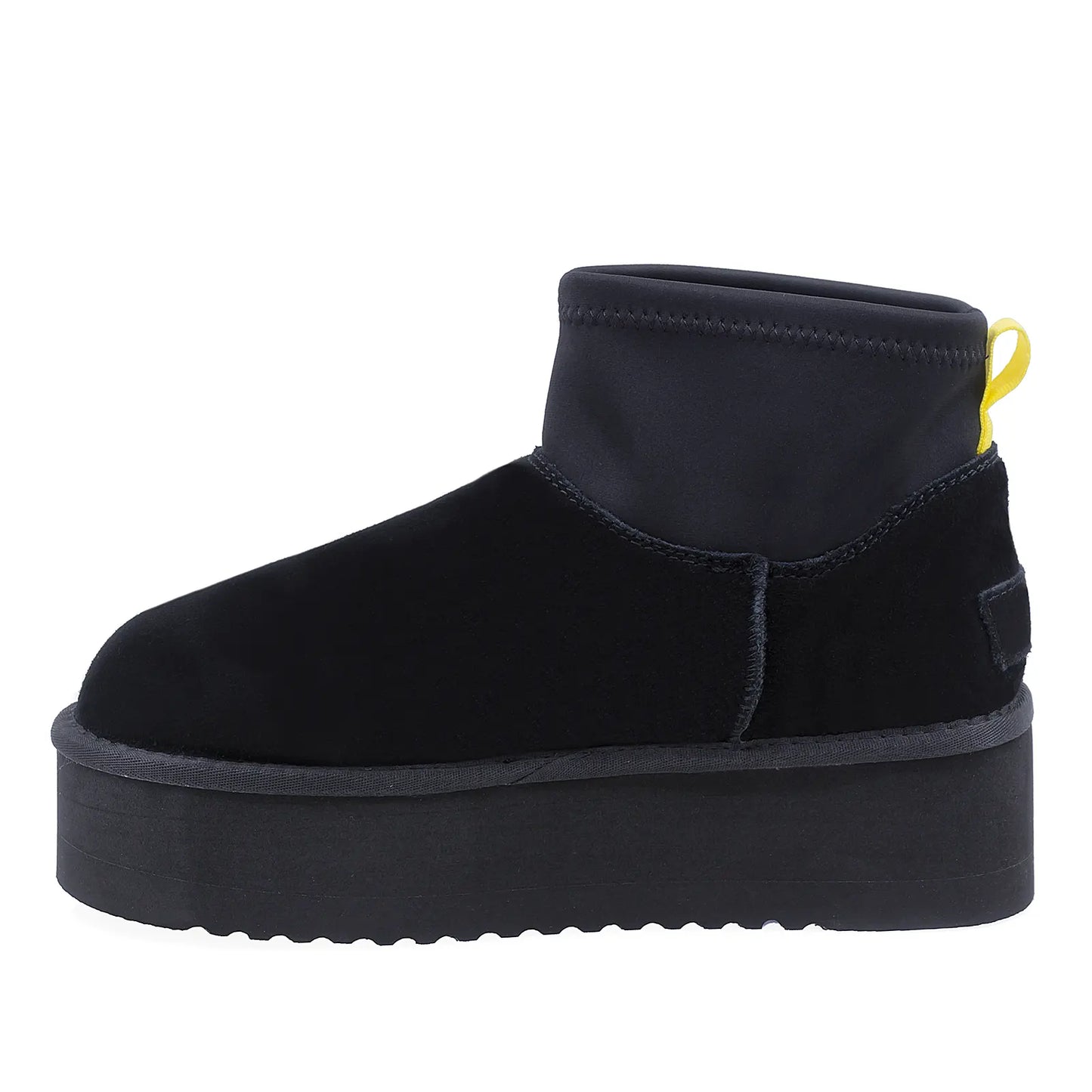 Ghete Dama Casual Anna Viotti Piele Intoarsa D113-9 Negru