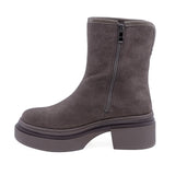 Ghete Dama Casual Anna Viotti Piele Intoarsa D106-F9998-C8101-2 Gri inchis