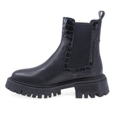 Ghete Dama Casual Anna Viotti Piele Naturala D44-4630 Negru