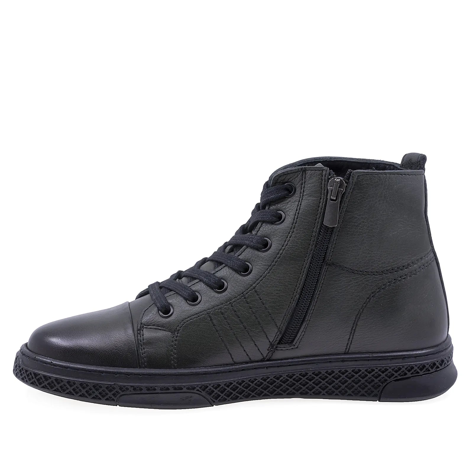 Ghete barbati casual Goretti piele naturala B36-0435 kaki