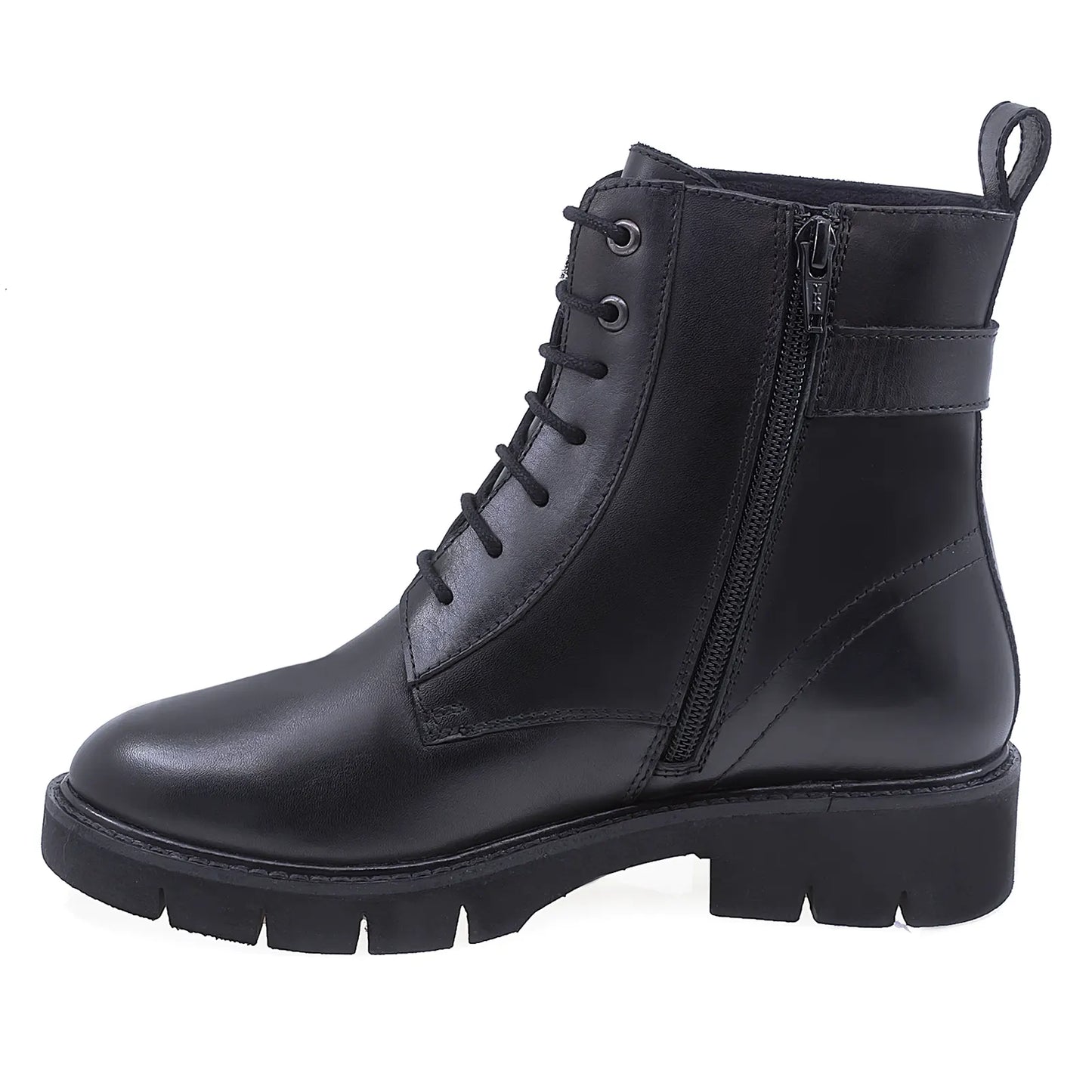 Ghete Dama Casual Anna Viotti Piele Naturala D200-67420 Negru