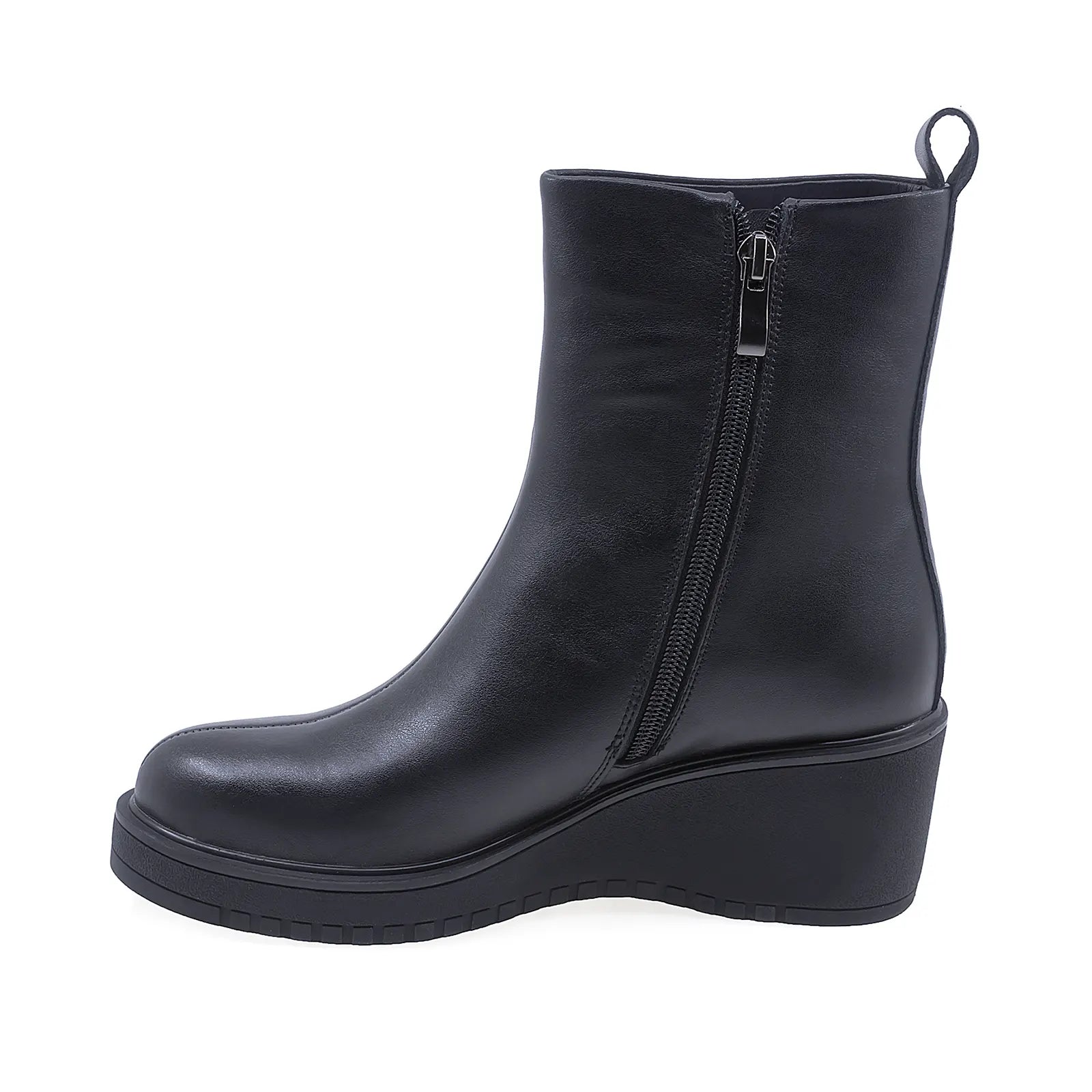 Ghete Dama Casual Anna Viotti Piele Naturala D107-PH3201-Z38402-R-1 Negru