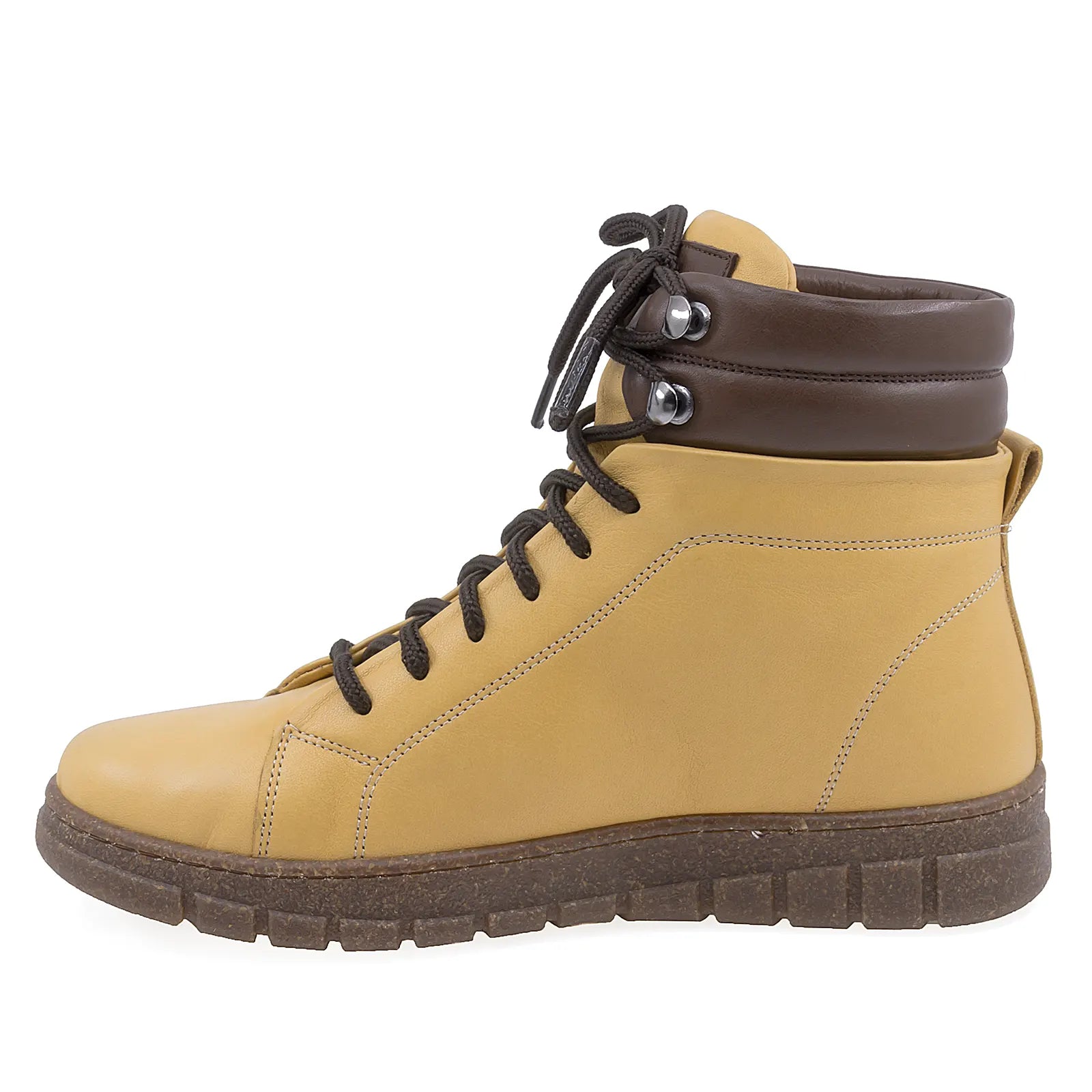 Ghete Dama Casual Anna Viotti Piele Naturala D45-25906-165-120 Galben