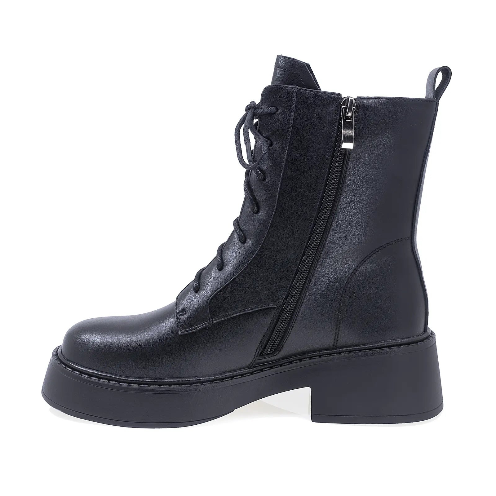 Ghete Dama Casual Anna Viotti Piele Naturala D112-GAW2509 Negru